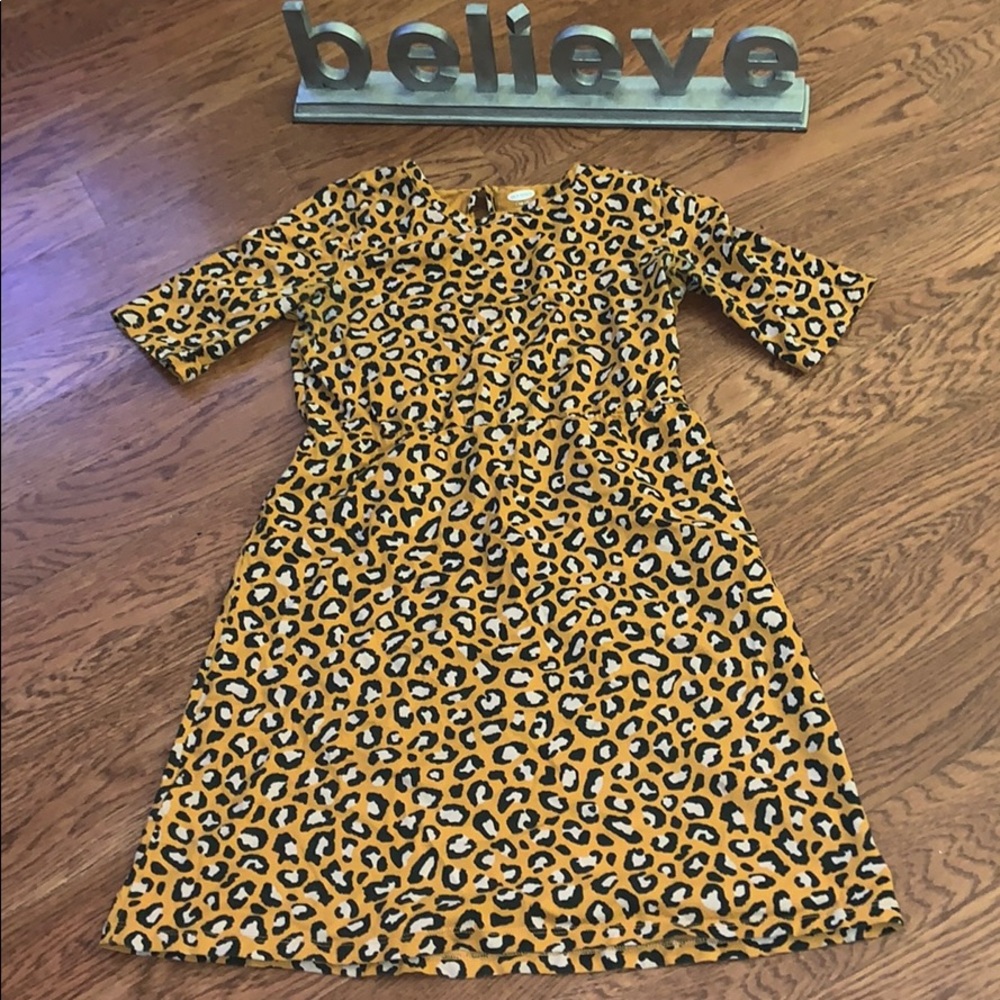 GIRLS Old Navy cheetah dress 👗